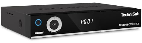 TechniSat TECHNIBOX HD S3 - HD Sat-Receiver mit Twin-Tuner (HDTV, DVB-S2, PVR Aufnahmefunktion via USB oder im Netzwerk, HbbTV, CI+, HDMI) schwarz