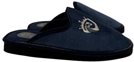 Zapatillas de casa azules para hombre con suela de goma 46-52
