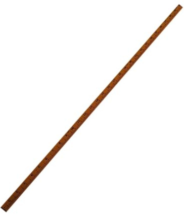 rockible Meterstab-Lineal, 1 m Lineal, Holzlineal, Holzlineal, tragbares, gerades Schneiderlineal zum Nähen, Büro, Zuhause, Schule, Unterrichten