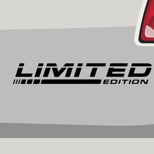 Stickerfreaks Aufkleber - Limited Edition Tuning Schrift - Sticker, Folienaukleber für Auto, Motorrad, Fahrrad, Laptop, LKW (14x2cm | Weiß)
