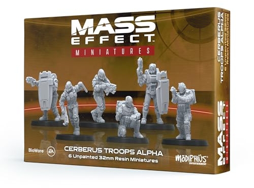Modiphius Entertainment - Set di miniature in resina per collezionisti di cerberus Forces Alpha, per migliorare il tuo gioco con miniature da tavolo, età 14+, 1-4 giocatori, 45-90 minuti di