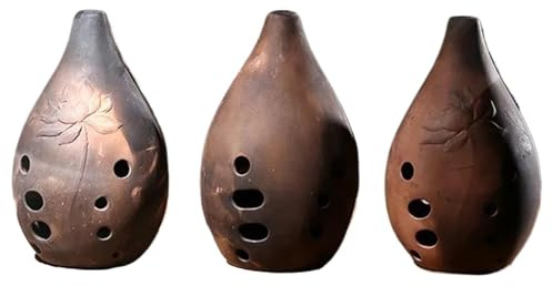 Okarina-Instrument E/F/G Ton 10 Löcher Xun Instrument Chinesische Flöte Alte Keramik Ocarina Für Anfänger Professionelle Leistung(F tone)