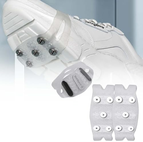 Schuhspikes für Vorderfuß, Spikes für Schuhe Winter, 5 Zähne, TPE-Gummi, Größe 30-46, rutschfeste Schuhkrallen, Antirutsch Schneeketten