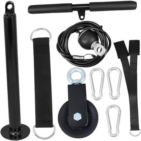 ADOCARN 1satz Training Pulley Set Für Home Gym Robustes Fitnessgerät Für Effektives Arm Rücken Und Bauchmuskeltraining Tragbar Und Vielseitig Einsetzbar