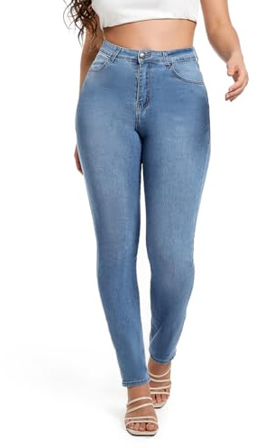 MIRLCIMR Women’s High Waisted Stretch Skinny Jeans Pants, Push Up Butt Lifting Denim Trousers