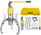 Royyalpa Juego de extractores hidráulicos 20T con maletín, extractor de bujes de rueda, extractor de engranajes hidráulico para volante, rodamientos, poleas, carrera de 195 mm, acero 40Cr, manual