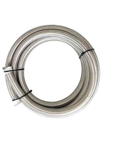LMNMY Tubo Freno Frizione Tubo Flessibile per Olio Combustibile per Freni Idraulici per Motociclette da 5 M, Tubo Flessibile per Radiatore Dell'olio Intrecciato, ID 13 Mm/16 Mm/19 Mm/25 Mm(16mm)