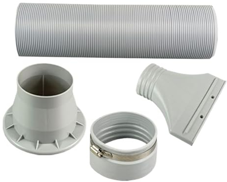 Kit de ventilación portátil para ventana de aire acondicionado, extensión de manguera de escape con adaptador de repuesto, accesorio de ventilación para dormitorio, sala de estar, dormitorio