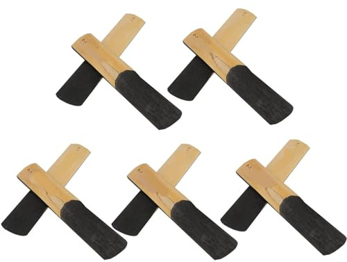 HONITANO 10 Stück Teiliges Tenorsaxophon-blättchen Stärke Präzise Geschnittene Saxophon-reeds für Anfänger und Profis für Unterricht Übung Auftritte und Reisen