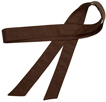 TeeYee Frauen Damen Obi PU Leder Gürtel einfarbig Bereit Tailleband 172cm