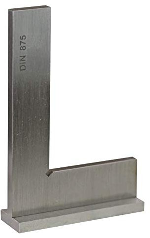 CNC, angolo di arresto di precisione, 150 x 100 mm, angolo di controllo in acciaio inox, precisione DIN 875/2