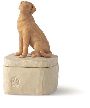Willow Tree Love my Dog (golden), sculpted Hand-Painted Keepsake Box