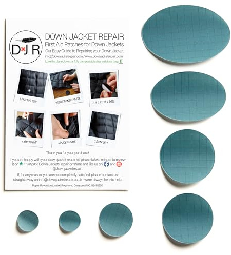 Reparaturset für Daunenjacken (Selbstklebend) 25 Farben - Taubengrau