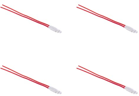 ZOREI Lampada Led Per Pulsante Comando Illuminabile, Compatibile Con Bticino Living, Compatibile Con Bticino Matix (4 Pezzi, Rosso)
