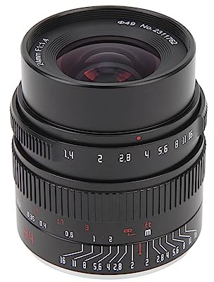 Obiettivo Grandangolare a Focale Fissa APS C da 24 Mm F1.4 per Fujifilm XT5 XS20 XS10 XT4 XE7, Obiettivo con Messa a Fuoco Manuale per Fujifilm, Attacco FX, Obiettivo