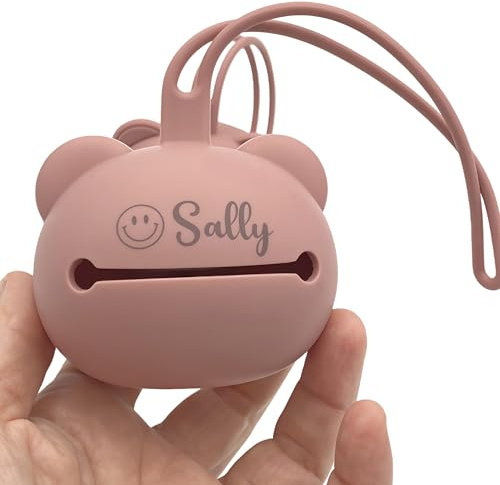 MIYOCAR Personalized Silicone Baby Pacifier Holder Case Custom Silicone Dummy Holder Dummy Storage Dummy Box