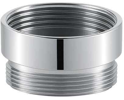 XNTONG Faucet Aerator Adapter - 55/64 inch Female to 55/64 inch Male, Chrome Brass Sink Adapter, for Kitchen and Bathroom Faucet Adapter Kit Connection (F22-M22)