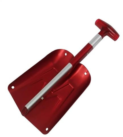Schneeschieber Versenkbare EIS Schaufel Outdoor Schnee Schaufel Winter Schnee Entferner Aluminium Legierung Werkzeug Camping Garten Klapp Schaufel Werkzeuge Handschneeschaufel (Color : Brown)