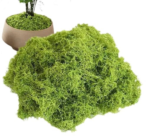 PASSI Künstliches Gartengras – wollähnliches künstliches Bastelmoos | Künstliches Moos für Mooswände, Glasaquarium, Mooskränze, TR2B65T9XCC6TB0QQBH9