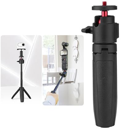LICHIFIT Ausziehbares Stativ-Selfie-Stick für DJI Osmo Pocket 3 Pocket Kamera Länge verstellbare Verlängerungsstange mit drehbarem Gimbal für Insta360 ONE X3/X2 Action-Kamera-Halterung