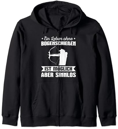 Bogenschießen Bogensport Schützenverein Bogenschütze Kapuzenjacke