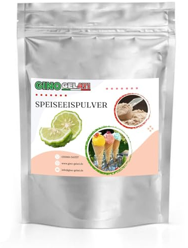 Gino Gelati fruchtiges Eis Speiseeis Pulver, verschiedene Geschmackssorten, schnelle und einfache Zubereitung, für Gastronomie und private Küche, Made in Germany (1 Kg, Yuzu)