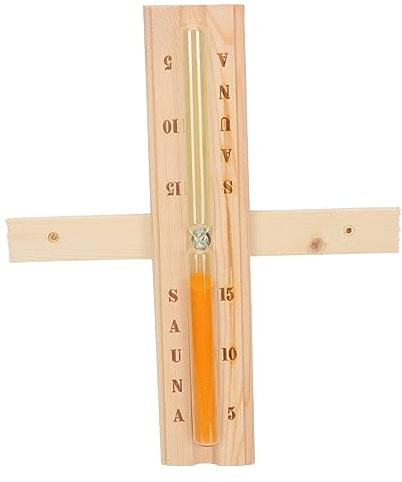 SHOWERORO 1stück Sauna Sanduhr Natürlichem Und Hitzebeständiger Sandtimer Für Sauna Und Wellness Minuten Zeitmesser Mit Elegantem Design Und Multifunktionales Zubehör