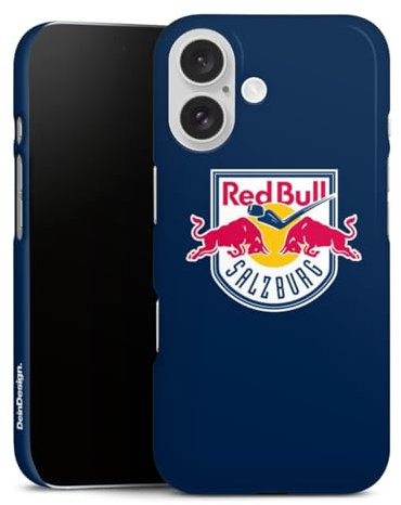 Premium Case kompatibel mit Apple iPhone 16 Smartphone Handyhülle Schutzhülle glänzend EC Red Bull Salzburg Offizielles Lizenzprodukt Eishockey
