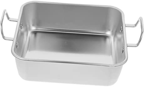 Cabilock Moule À Gâteau Antiadhésif À Double Poignée En Acier Inoxydable 15 Cm Argenté Robuste Et Élégant