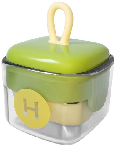 Wiederverwendbare Mini Fusselrolle, Waschbar,Tragbare Gel Fusselrolle für Kleidung und Tierhaare, Tierhaare Entferner, Abwaschbare Lint Remover für Zuhause und Reisen,Entfernt Haare leicht (Grün)