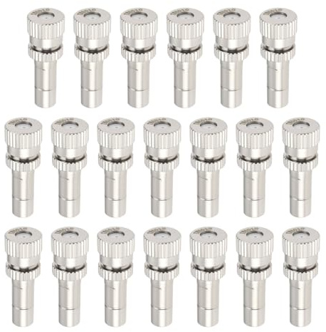 LT Easiyl 20 ugelli di atomizzazione a connessione rapida da 6 mm con foro da 0,6 mm, adatti per giardini, serre, raffreddamento esterno