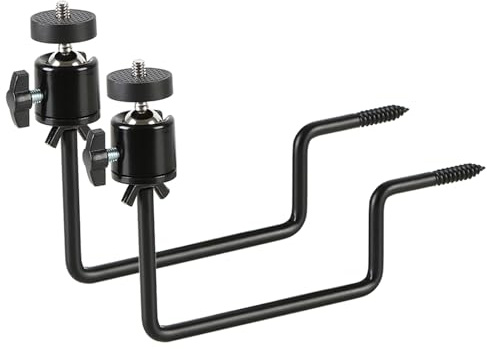 BlazeVideo Support pour caméra de chasse - Support robuste - Piquet d'arbre réglable à 360° - Raccord fileté universel 1/4 - 20 (6 mm) - Pour écrans d'extérieur, caméras, panneaux solaires