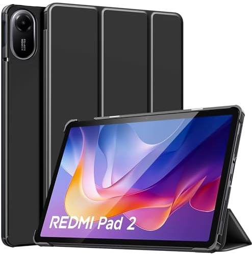 TiMOVO Funda para Xiaomi Redmi Pad 2 11 Pulgadas 2025, Negro
