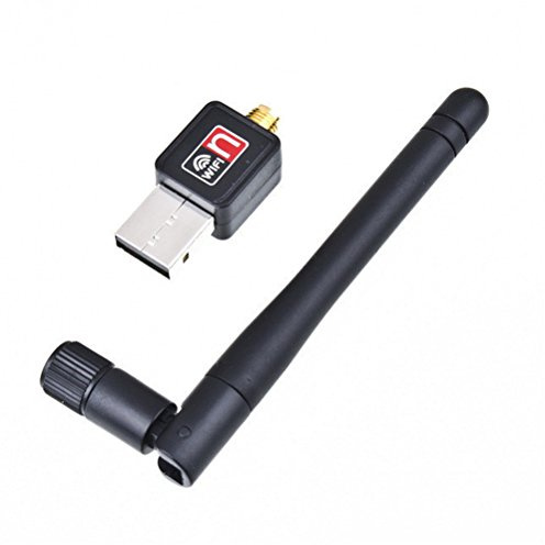DIYEAH Adattatore Wifi USB 150mbit con Connettore USB 2.0, Sicurezza Wpa/wpa2, Materiale Plastica e Metallo, Compatto per Rete Wireless Computer Portatili e Fissi