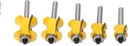 Fresa semicircolare con cuscinetto a gambo da 8 mm, fresa a sfere, fresa for legno, 1/5 pezzi(28.5mm)