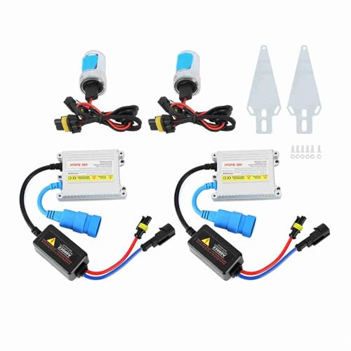 Kit di faro Xtevu Xenon, set di conversione H7 8000K, zavorra argento ultra sottile 12V 55W, kit di luce per auto, di aggiornamento del proiettore del veicolo