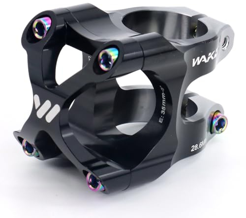 CYSKY 35mm MTB Vorbau 35mm Klemmung Fahrrad Vorbau für 35mm Lenkerklemmung 1-1/8 Steuerrohr für Mountainbike, E-MTB, E-Bike, Downhill, Freeride, Gravel (Schwarz & Titan)
