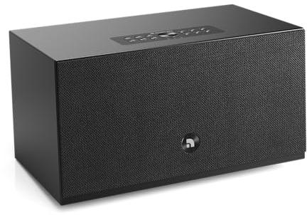 Audio Pro C10 MkII W Enceinte multiroom sans fil 80 W Amplificateur classe D, AirPlay 2, Google Cast, Bluetooth 5.0, entrée RCA Line-In, Subwoofer Out (Noir)