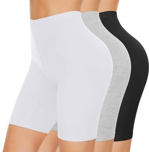 SIHOHAN Ladies Anti Chafing Shorts Womens Cotton Boxer Cycling Shorts | Breathable Leggings Anti Chafe Short for Under Dresses