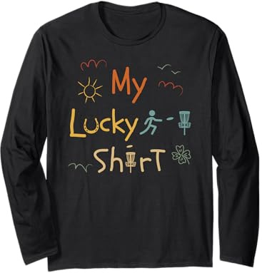 Disc-Golf-Player Disc-Golfing Game Funny Vintage Disc-Golf Maglia a Manica