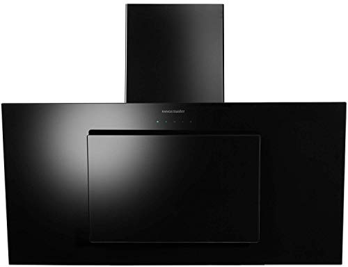 Rangemaster 103250 Opal 90cm Wide Angled Chimney Cooker Hood Black