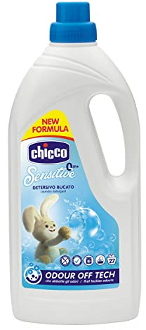 Artsana Chicco Sensitive Detersivo Bucato Ipoallergenico, rimuove Macchie e Odori, 0+ Mesi - 1.5 L