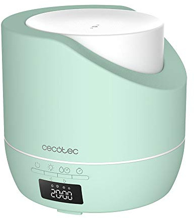 Cecotec Difusor de aroma PureAroma 500 Smart Sky. Capacidad 500ml, Pantalla LED, Temporizador 12h, Despertador, 3 Modos de funcionamiento, Cobertura 30m2