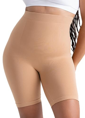 SHAPERMINT High Waisted Shapewear Shorts, Tummy Control Under Dress S-4XL