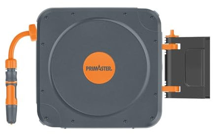 Primaster Wand-Schlauchbox inkl 20m Schlauch Grau 2m Anschlussgarnitur Reinigung
