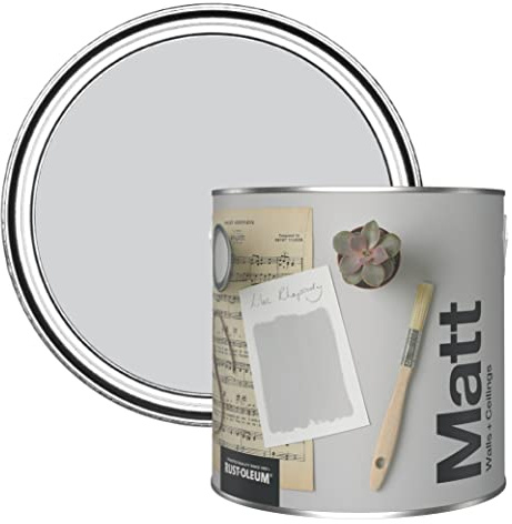 Rust-Oleum Colours Matt Emulsion Wall and Ceiling Paint - Lilac Rhapsody 2.5L