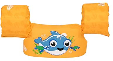 Bestway Puddle Jumper Schwimmhilfe Kleiner Wal mit Textilbezug, 2-6 Jahre