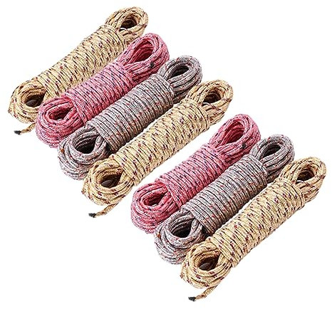Zerodeko 7piezas Cuerda De Nylon Trenzada De Multiusos y Resistente para Camping y Secado De Ropa De Aleatorios