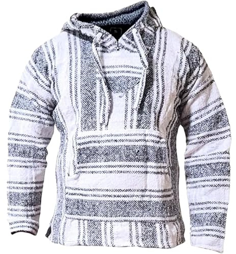 Gamboa Unisex Baja Hoodie Herren Damen Mexikanischer Jerga Pullover Kapuzenpullover Lässige Hoodies im Ethno Design