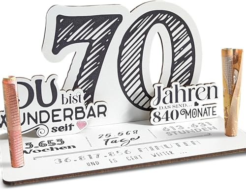 70 Geburtstag - 70 Jahre 3D-Holzkarte | Geldgeschenke, 70 Geburtstag Frauen, 70 Geburtstag Männer, 70 Geburtstag, 70. Geburtstag Frauen, 70 Geburtstag Deko, 70. Geburtstag Männer